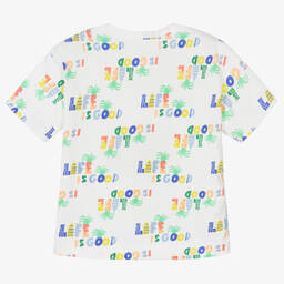 Catimini-Boys White Cotton T-Shirt | Childrensalon Outlet