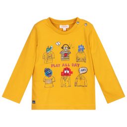 كاتامني-توب قطن لون أصفر | Childrensalon Outlet