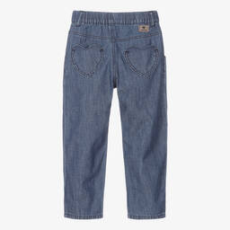 كاتامني-بنطلون قطن شامبري لون أزرق للبنات | Childrensalon Outlet