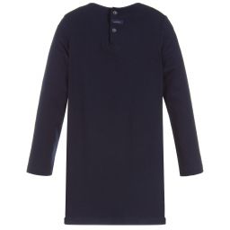 Catimini-Girls Blue Cotton Dress | Childrensalon Outlet