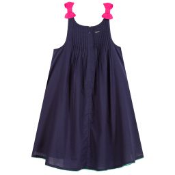 Catimini-Girls Blue Cotton dress | Childrensalon Outlet