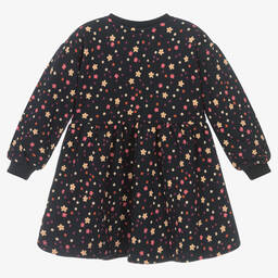 Catimini-Синее хлопковое платье в цветочек | Childrensalon Outlet