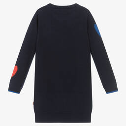 Catimini-Girls Blue Knit Sweater Dress | Childrensalon Outlet