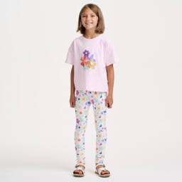 Catimini-Футболка из хлопка для девочек в розовом цвете | Childrensalon Outlet