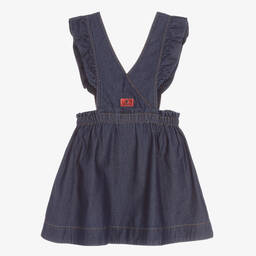 Catimini-تنورة قطن لون أزرق داكن | Childrensalon Outlet