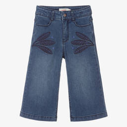 Catimini-Girls Dark Blue Denim Jeans | Childrensalon Outlet
