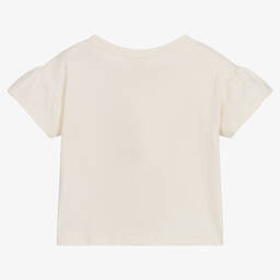 Catimini-Кремовая хлопковая футболка с клубникой | Childrensalon Outlet
