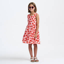 Catimini-فستان بناتي من القطن المزخرف بالزهور | Childrensalon Outlet