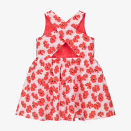 Catimini-فستان بناتي من القطن المزخرف بالزهور | Childrensalon Outlet
