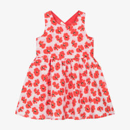 Catimini-فستان بناتي من القطن المزخرف بالزهور | Childrensalon Outlet
