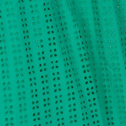 Catimini-Girls Green Cotton Cut Work Dress | Childrensalon Outlet