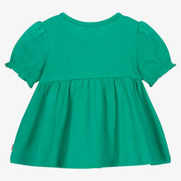 Catimini-Зеленая хлопковая футболка | Childrensalon Outlet