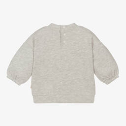 Catimini-Серый хлопковый свитшот для девочек | Childrensalon Outlet