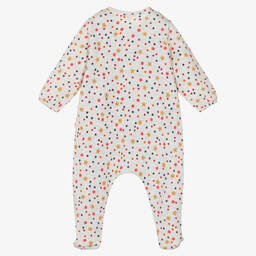 Catimini-Girls Grey Floral Babygrow | Childrensalon Outlet