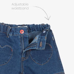 Catimini-Джинсовые шорты с сердечками для девочек | Childrensalon Outlet