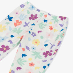 Catimini-Кремовые хлопковые леггинсы с цветочным узором для девочек | Childrensalon Outlet