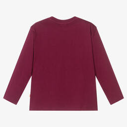 Catimini-Girls Purple Cotton Top | Childrensalon Outlet