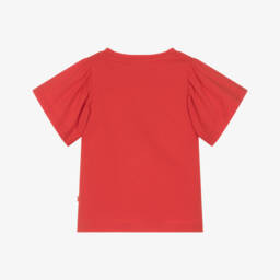 Catimini-Girls Scarlet Cotton Heart Tee | Childrensalon Outlet