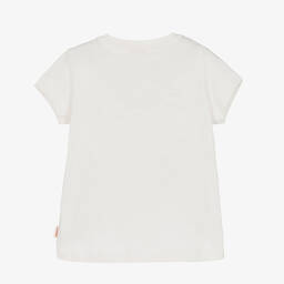 كاتامني-تيشيرت أطفال بناتي قطن لون أبيض | Childrensalon Outlet