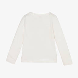 كاتامني-توب قطن لون أبيض للبنات | Childrensalon Outlet