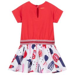 Catimini-Red Cotton Dress | Childrensalon Outlet