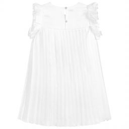 Catimini-White Pleated Dress | Childrensalon Outlet