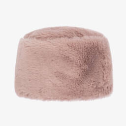 Catya-Girls Blush Faux Fur Cap | Childrensalon Outlet