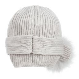 Catya-Grey Wool Pom-Pom Hat | Childrensalon Outlet