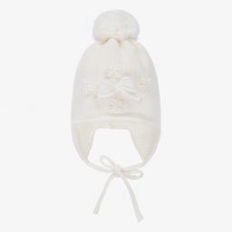 Catya-Кремовая шапка из мериносовой шерсти | Childrensalon Outlet