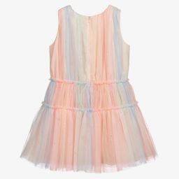 Charabia-Girls Glittery Tulle Dress | Childrensalon Outlet