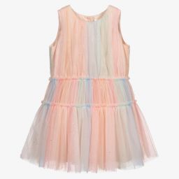 Charabia-Girls Glittery Tulle Dress | Childrensalon Outlet