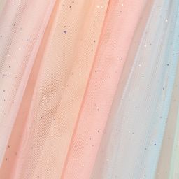 Charabia-تنورة ميدي تول غليتر لون زهري | Childrensalon Outlet