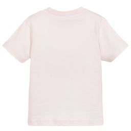 Charabia-تيشيرت قطن لون زهري فاتح للبنات | Childrensalon Outlet