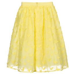 Charabia-تنورة أورغانزا لون أصفر | Childrensalon Outlet