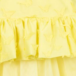 Charabia-Желтое платье из органзы и тюля | Childrensalon Outlet