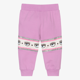 Chiara Ferragni Kids-Baby Girls Purple Logo Joggers | Childrensalon Outlet