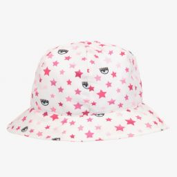 كيّارا فيراغني كيدز-قبعة أطفال بناتي لون أبيض | Childrensalon Outlet