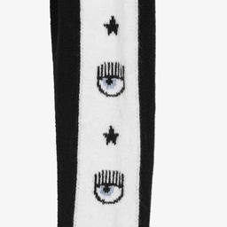 كيّارا فيراغني كيدز-كنزة مزيج صوف وكشمير محبوك لون أسود للبنات | Childrensalon Outlet