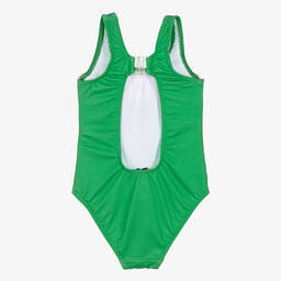 Chiara Ferragni Kids-Зеленый купальник для девочек | Childrensalon Outlet