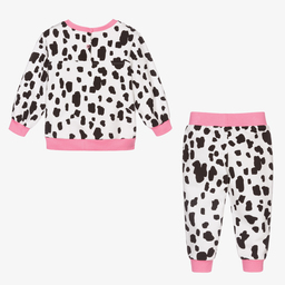 Chiara Ferragni Kids-Кремовый спортивный костюм из хлопка для девочек | Childrensalon Outlet