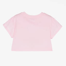 كيّارا فيراغني كيدز-تيشيرت قطن لون زهري للبنات | Childrensalon Outlet