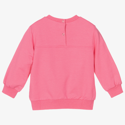 كيّارا فيراغني كيدز-سويتشيرت قطن جيرسي لون زهري للبنات | Childrensalon Outlet