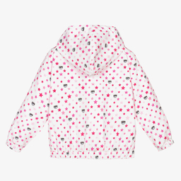 كيّارا فيراغني كيدز-جاكيت لون أبيض وزهري للبنات | Childrensalon Outlet