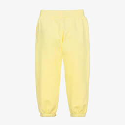 Chiara Ferragni Kids-Желтые хлопковые джоггеры с глазом | Childrensalon Outlet