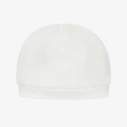 Chiara Ferragni Kids-Ivory Logo Layette Hat | Childrensalon Outlet