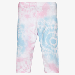 كيّارا فيراغني كيدز-ليغنغز أطفال بناتي قطن جيرسي لون زهري وأزرق | Childrensalon Outlet