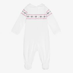 كيّارا فيراغني كيدز-بيبي غرو قطن لون أبيض للمولودات | Childrensalon Outlet