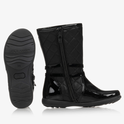 تشيلدرن كلاسيكس-بوت مبطن جلد لون أسود للبنات | Childrensalon Outlet