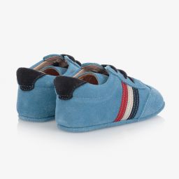 Children's Classics-Голубые замшевые пинетки | Childrensalon Outlet