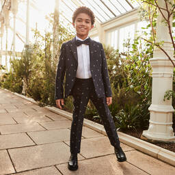 Children's Classics-Черные кожаные броги для мальчиков | Childrensalon Outlet